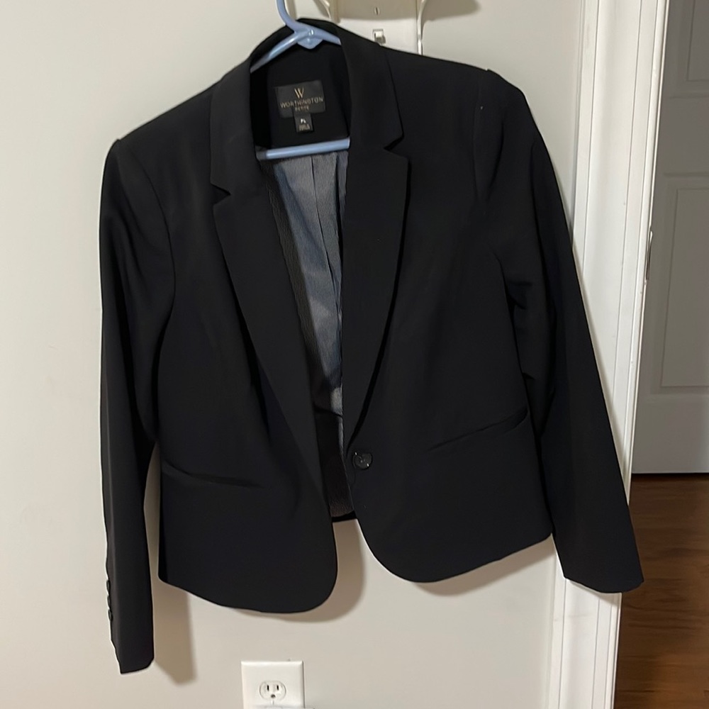 Wothington Black Blazer - Petite Large